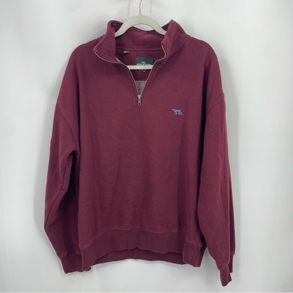 Rodd & Gunn Glen Eden Quarter-Zip Pullover Sweatshirt Red Size XL